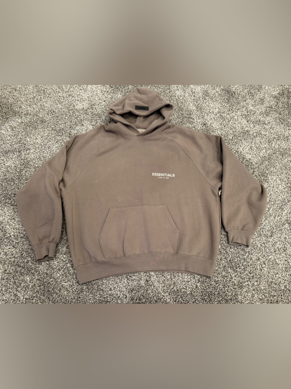 ESSENTIALS Fear of God Men’s Taupe Hooded Sweatshirt